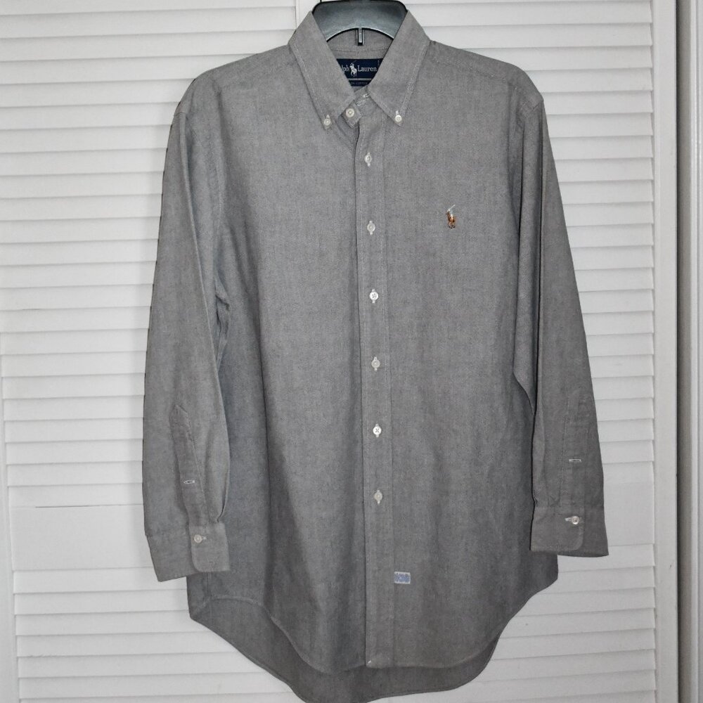 Gently Used Ralph Lauren Men's Long Sleeve Button Down Shirt 16-32